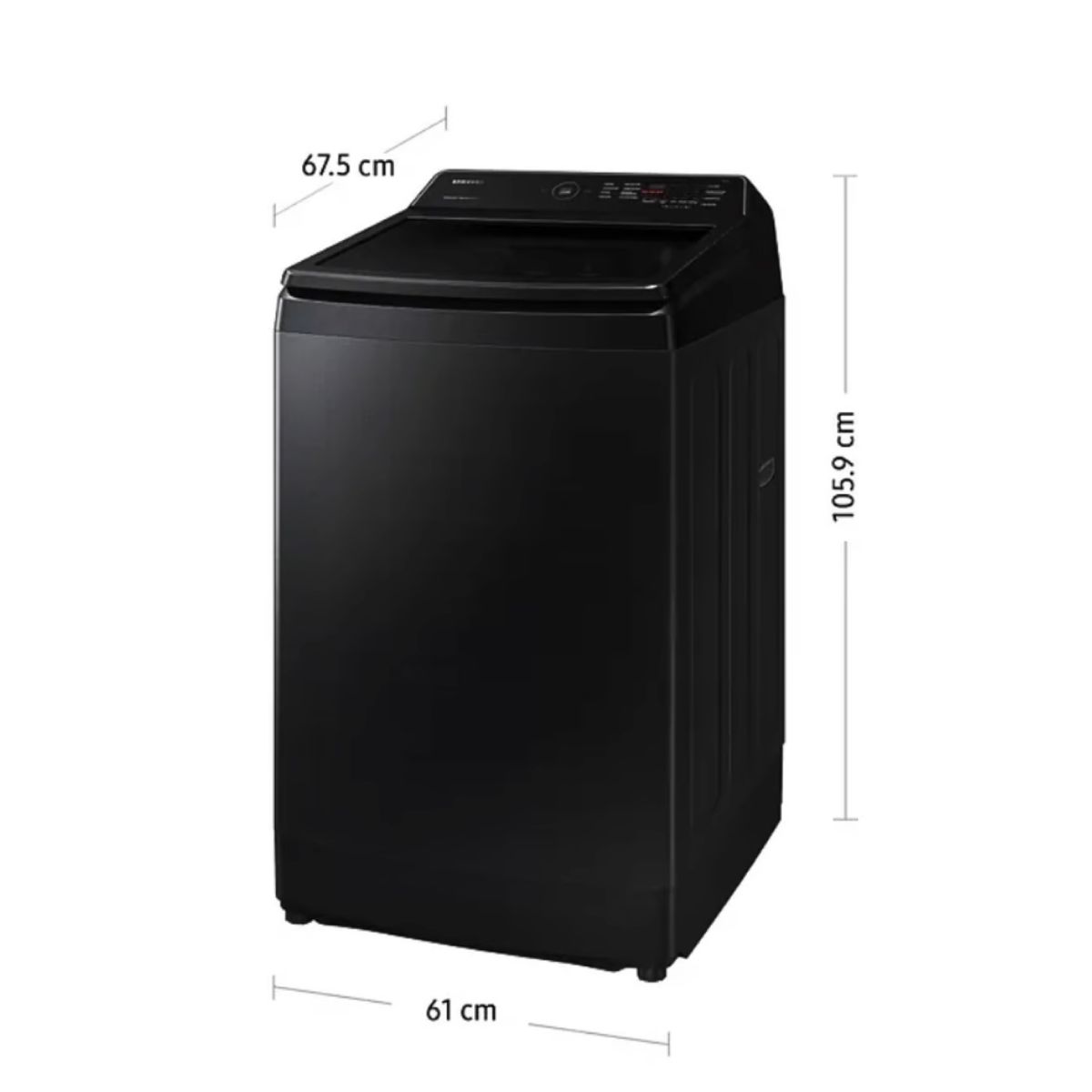 SAMSUNG - Lavadora SAMSUNG WA13CG5441BV 13Kg Carga Superior Ecobubble Negro