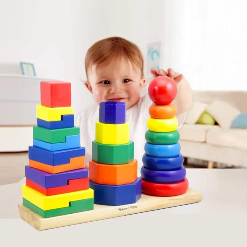 GENERICO - Torre Grande Apilable Montessori Estimulacion Temprana