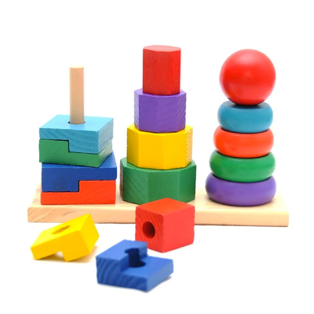 GENERICO - Torre Apilable Montessori Mediana Estimulacion Temprana