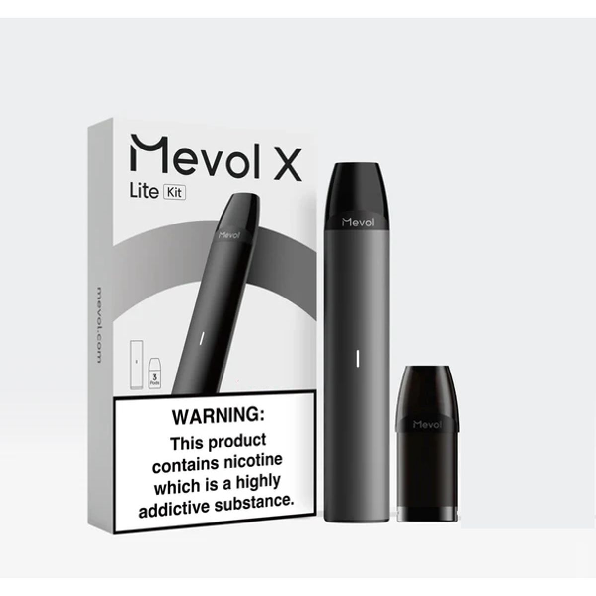 MEVOL - Kit Vape Mevol con cartucho uva