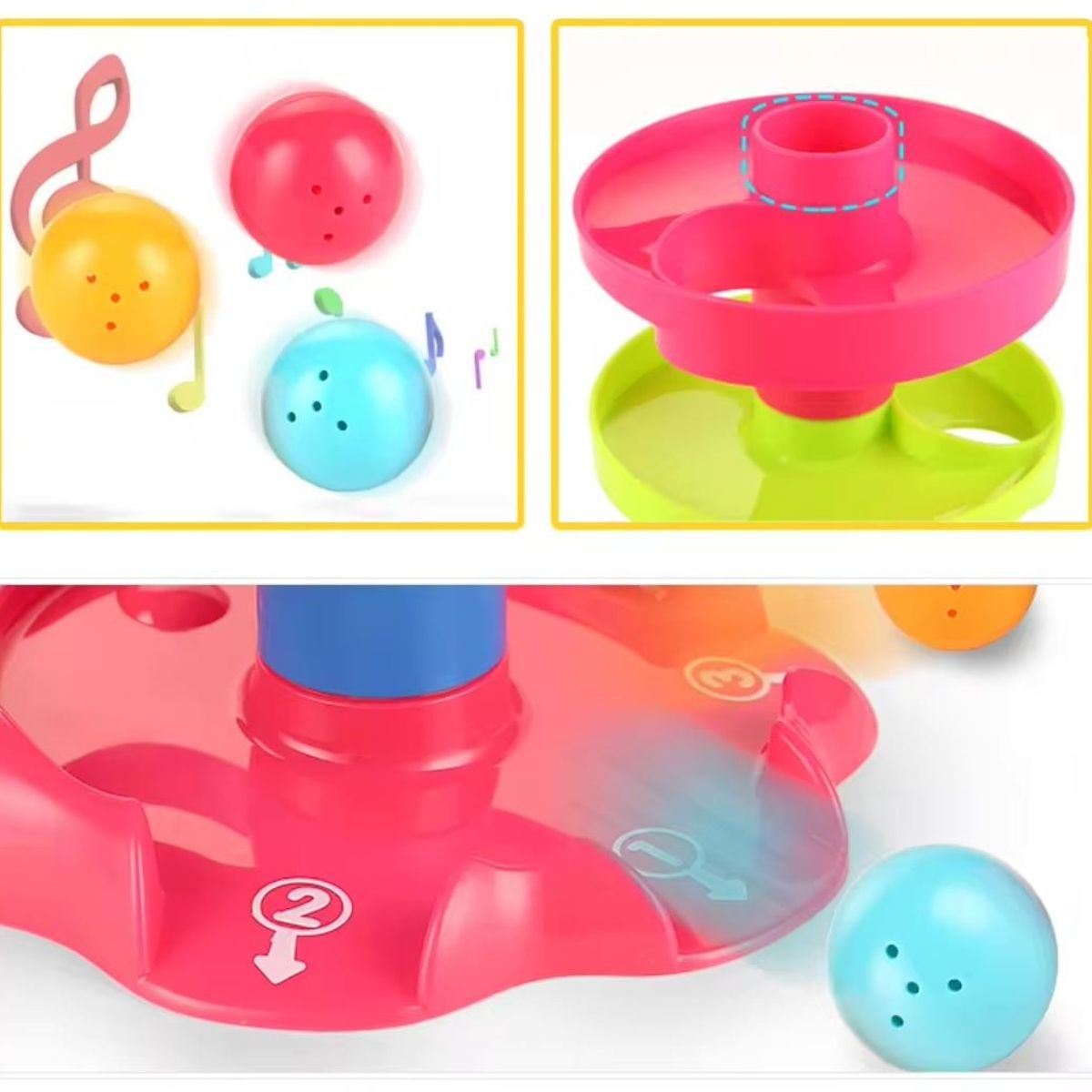 GENERICO - PELOTA RODANTE EN ESPIRAL JUEGO DE ESTIMULACION