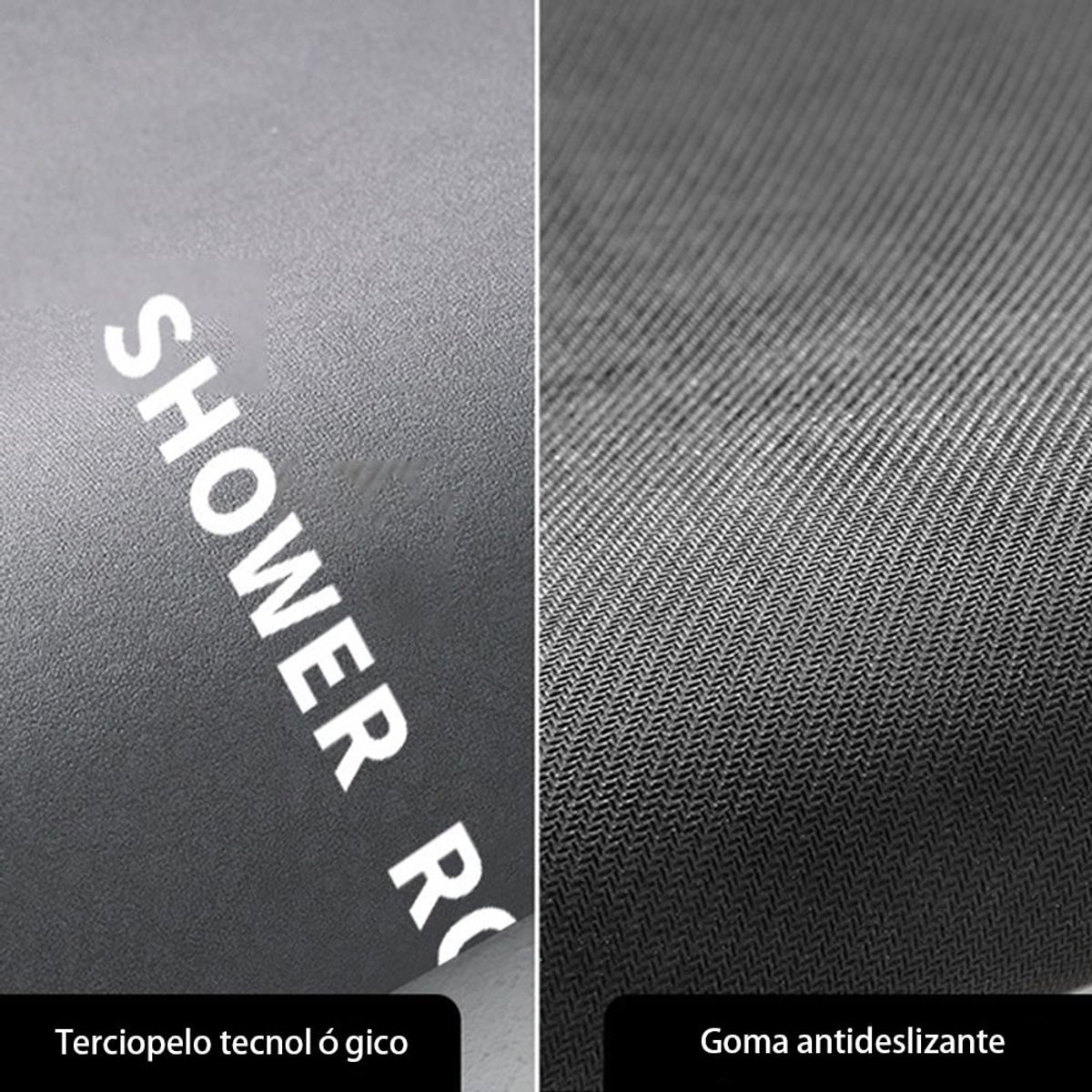 GENERICO - Alfombra Absorbente Antideslizante para Baño 80x50cm Verde