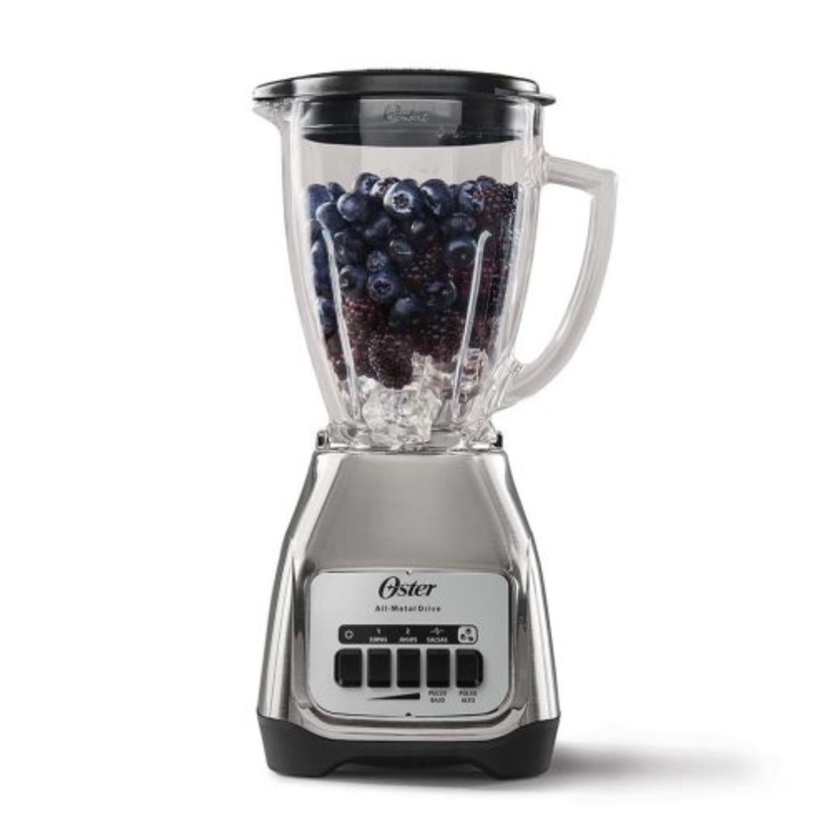 OSTER - Licuadora Oster de 1.5L con 550 watts – Plateada Kaliman BLSTKAG-NPB