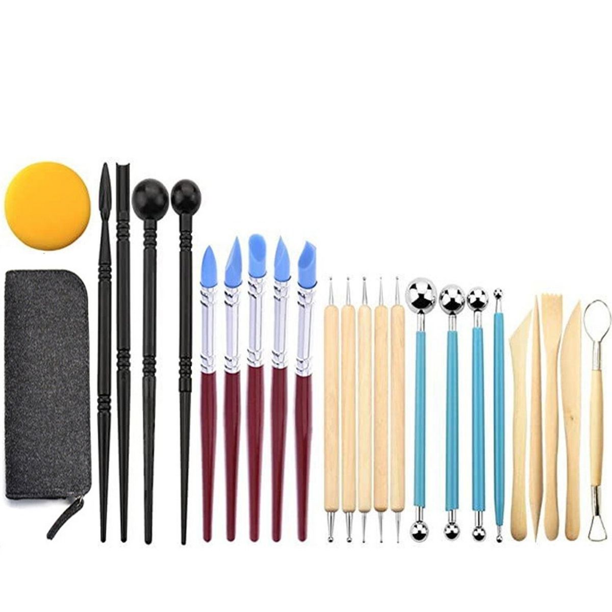 TIOZONEY - Juego de Herramientas de arcilla cerámica 25 Uds