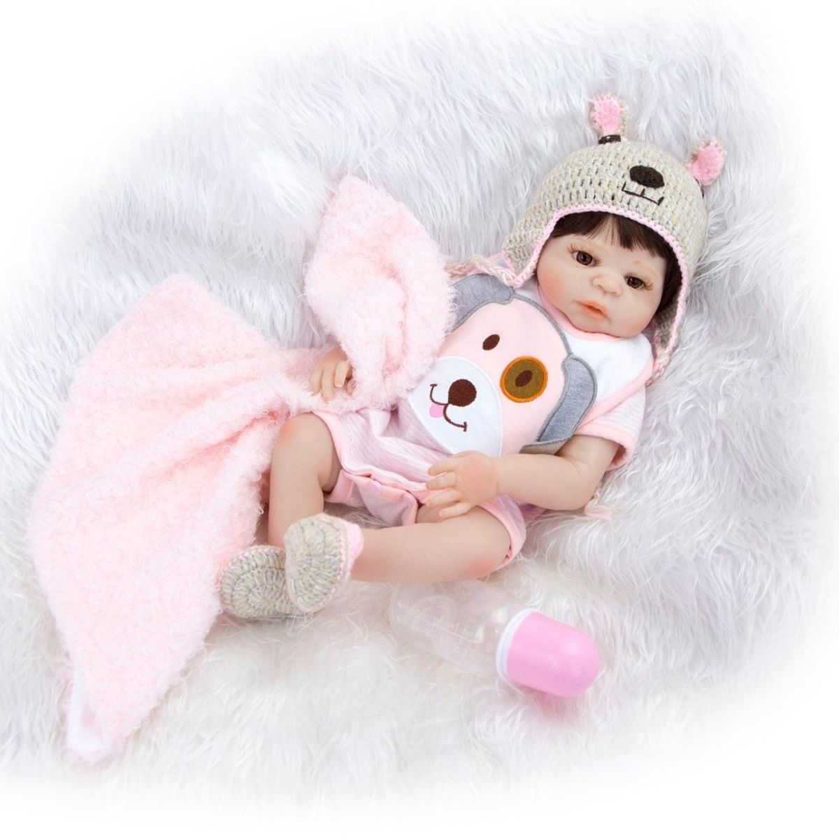 TIOZONEY - Muñeca bebe reborn vinilo de silicona juguetes