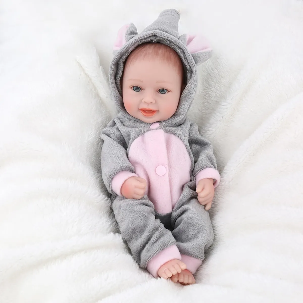TIOZONEY - Muñeca bebe reborn vinilo de silicona juguetes