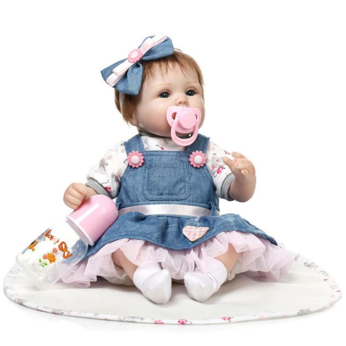 TIOZONEY - Muñeca bebe reborn vinilo de silicona juguete