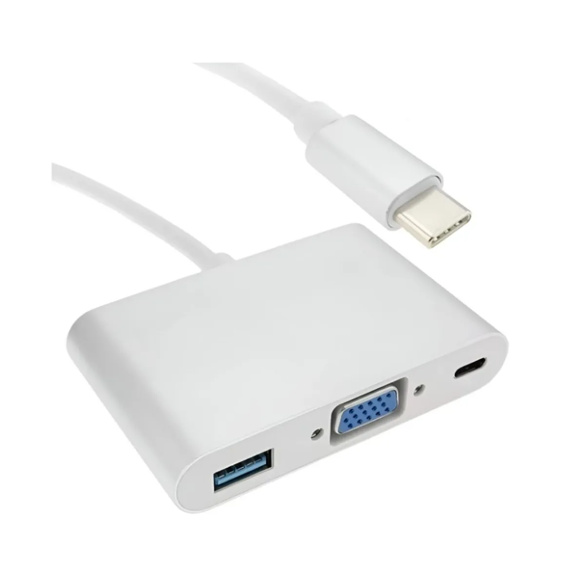 SEISA - Adaptador Cable Tipo C - Vga, Usb 3.0, Tipo C - 3 En 1