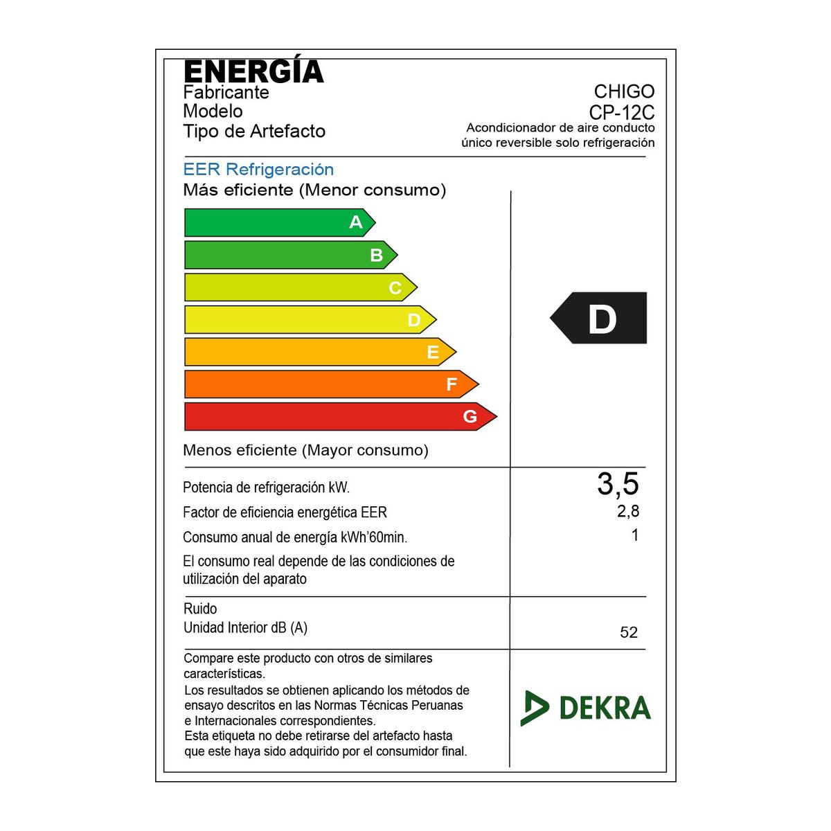 CHIGO - Aire Acondicionado Portátil Chigo de 12000 BTUH Convencional Frío Solo
