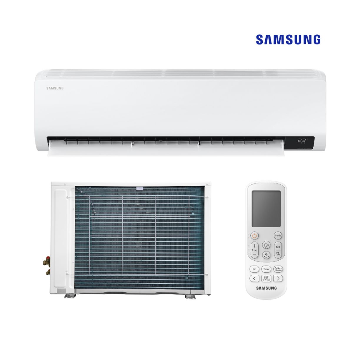SAMSUNG - Aire Acondicionado Samsung Split Pared de 24000 BTUH Eco Inverter Frío