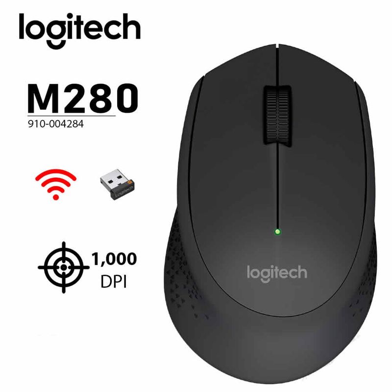 LOGITECH - MOUSE LOGITECH M280 WIRELESS - BLACK
