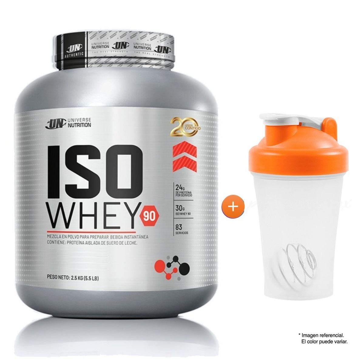 UNIVERSE NUTRITION - ISO WHEY 90 2500gr - UN PROTEÍNA ISOLATADA VAINILLA