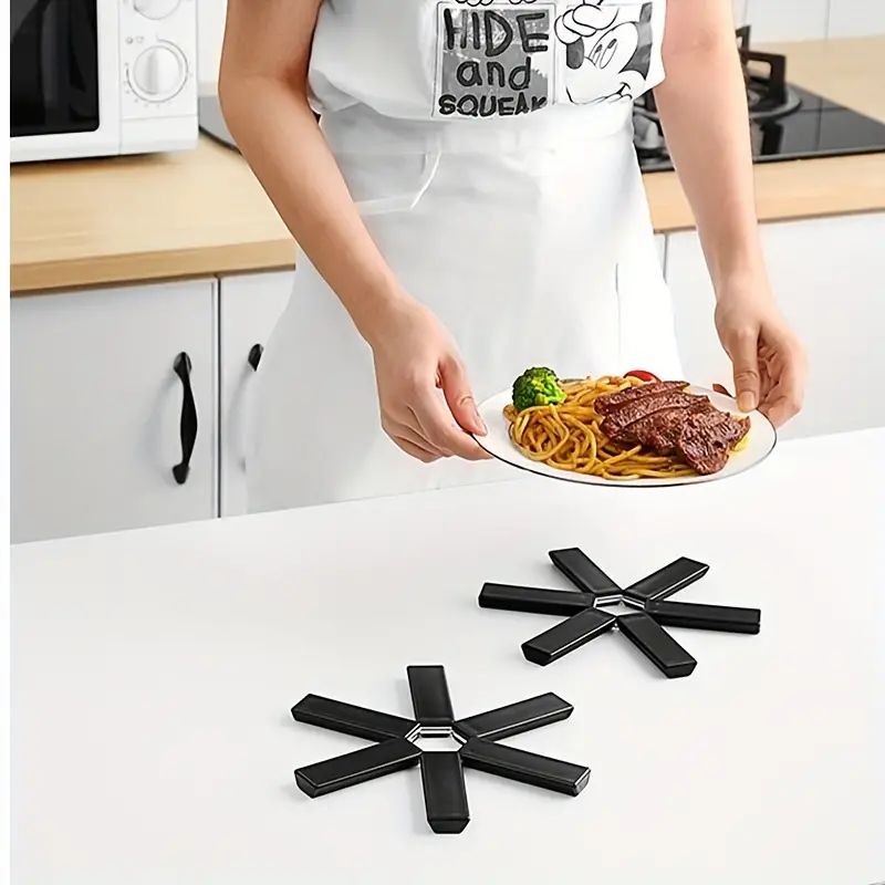 MEGIMPERU - Pack X2 Base Plegable para Ollas con Aislamiento Resistencia al Calor