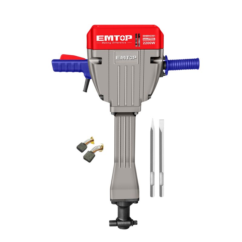 EMTOP - Martillo demoledor 2200w 75 Joules Industrial Emtop