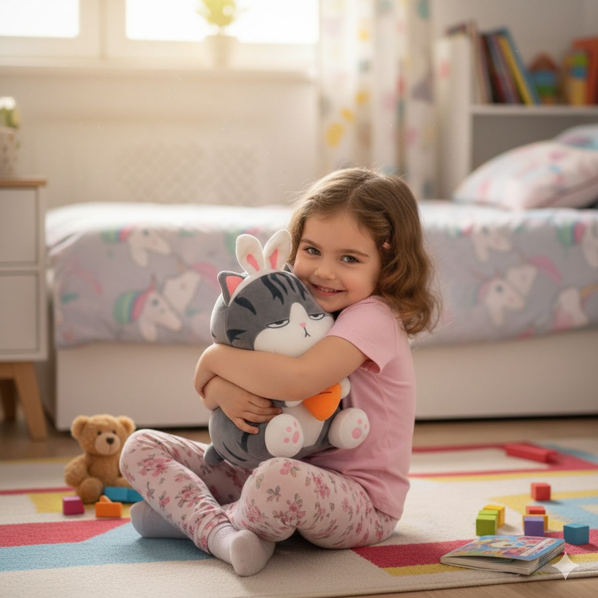 GENERICO - Peluche Gato Emperador Mediano con Zanahoria