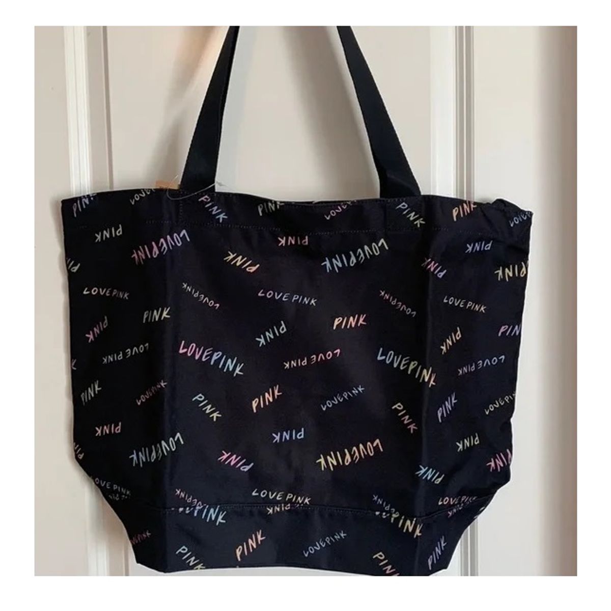 PINK - VICTORIAS SECRET BOLSO LOVE PINK LETRAS COLORES TOTE SHOPPING BAG