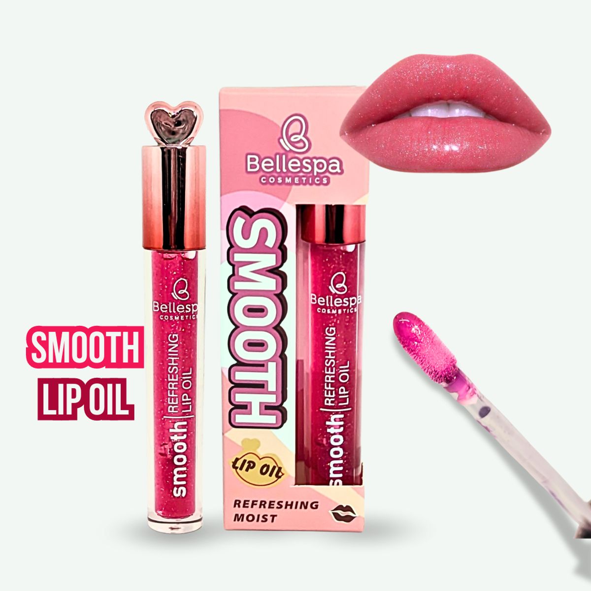 GENERICO - Lip Oil Smooth Bellespa Gloss Glitter