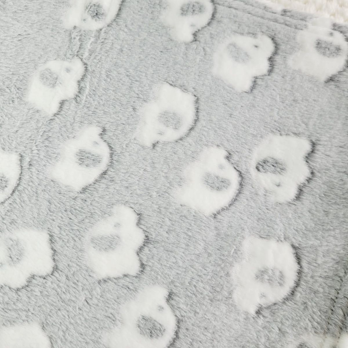 GIKA - Manta Bebe Peluche Estampado - GRIS