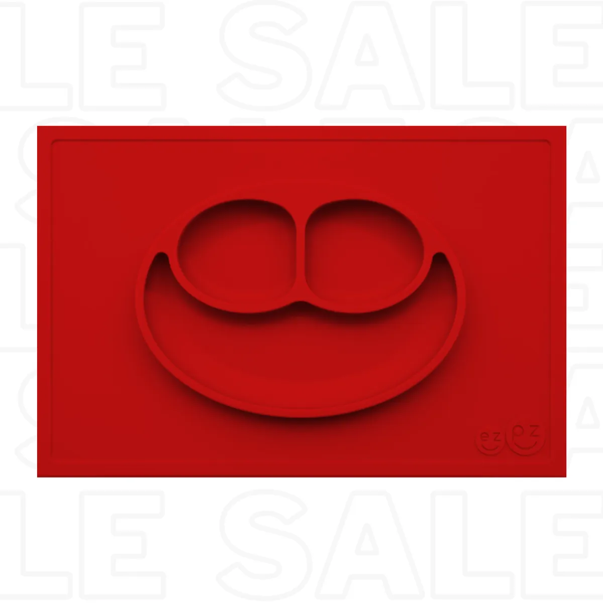 KIDS - PLATO INDIVIDUAL SILICONA ANTIDESLIZANTE PARA BEBES - ROJO