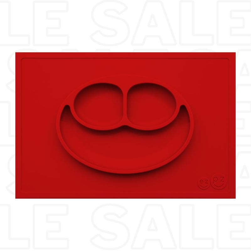 KIDS - PLATO INDIVIDUAL SILICONA ANTIDESLIZANTE PARA BEBES - ROJO
