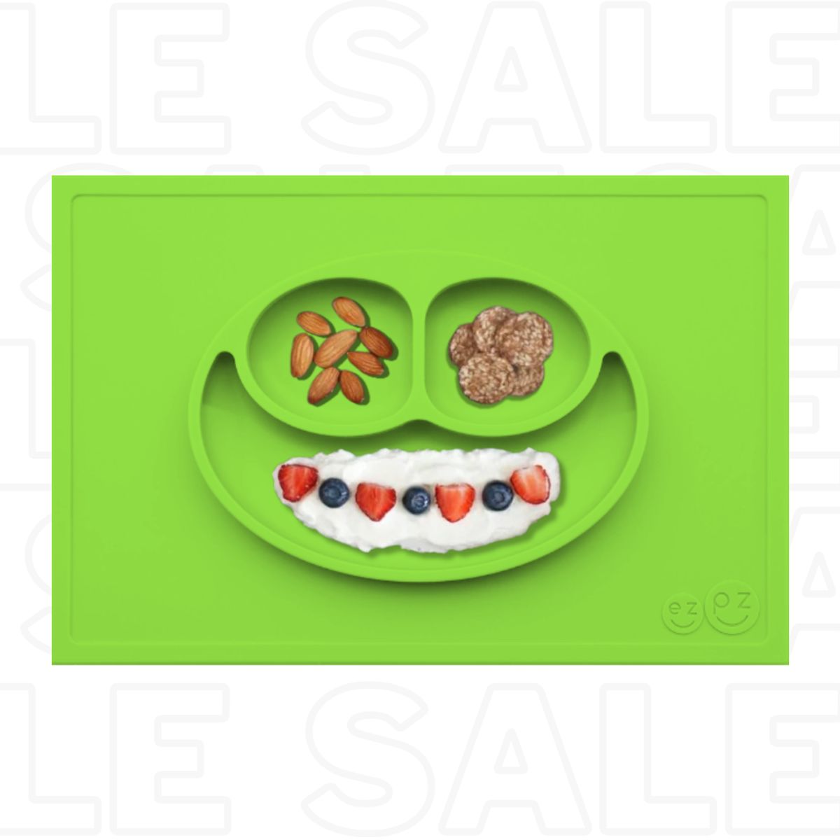 KIDS - PLATO INDIVIDUAL SILICONA ANTIDESLIZANTE PARA BEBES - VERDE