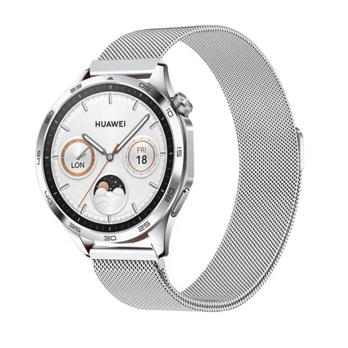 GENERICO - CORREA IMANTADA PARA HUAWEI GT2 46MM PLATEADO