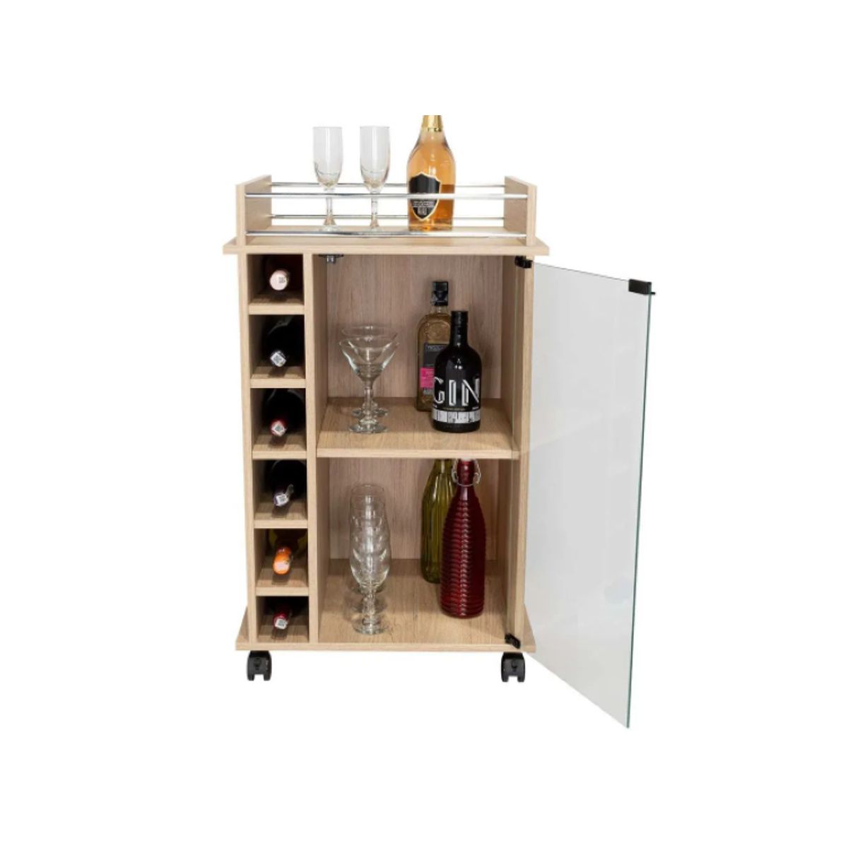 NACION MUEBLES - mueble para bar Kaia Beige