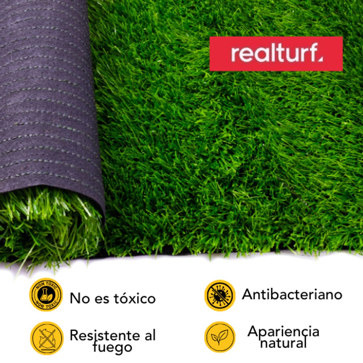 REALTURF - GRASS SINTÉTICO EUROPEO REALTURF - TERRACE 25 MM (2M X 5M)