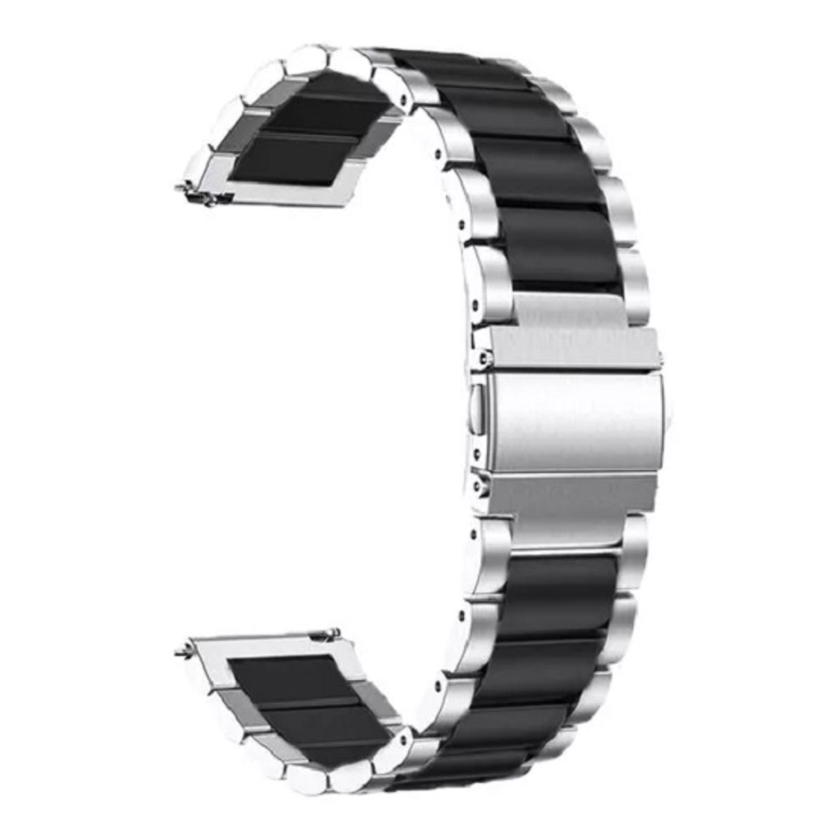 GENERICO - CORREA ESLABONES PARA HUAWEI WATCH GT3 PRO NEGROPLATEADO