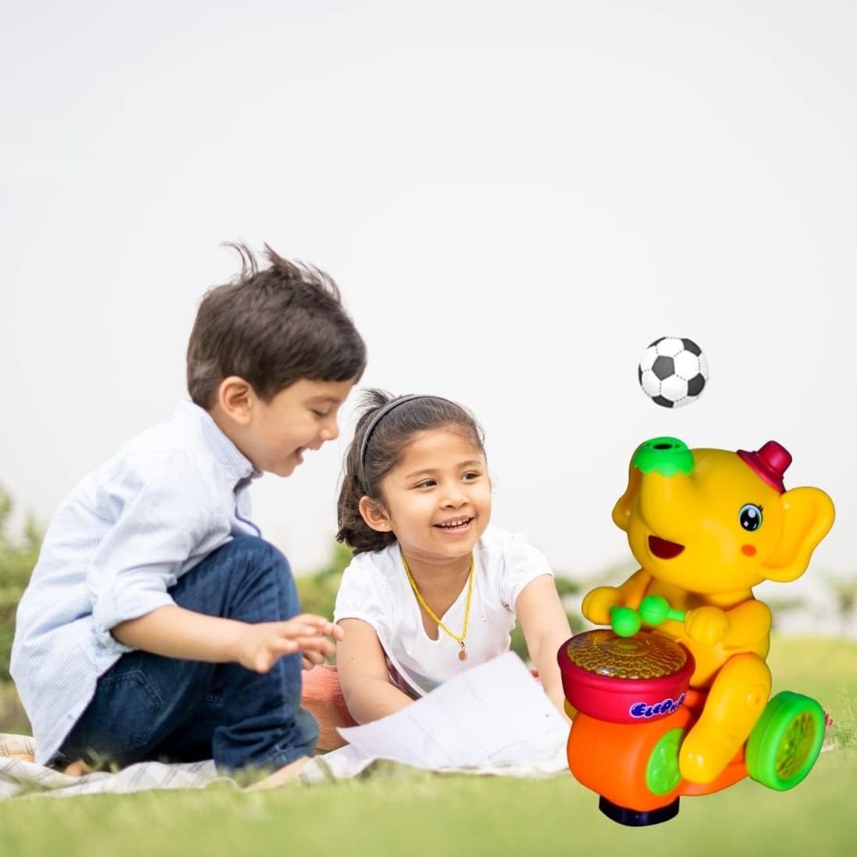 GENERICO - JUGUETE ELEFANTE MUSICAL Y LUCES