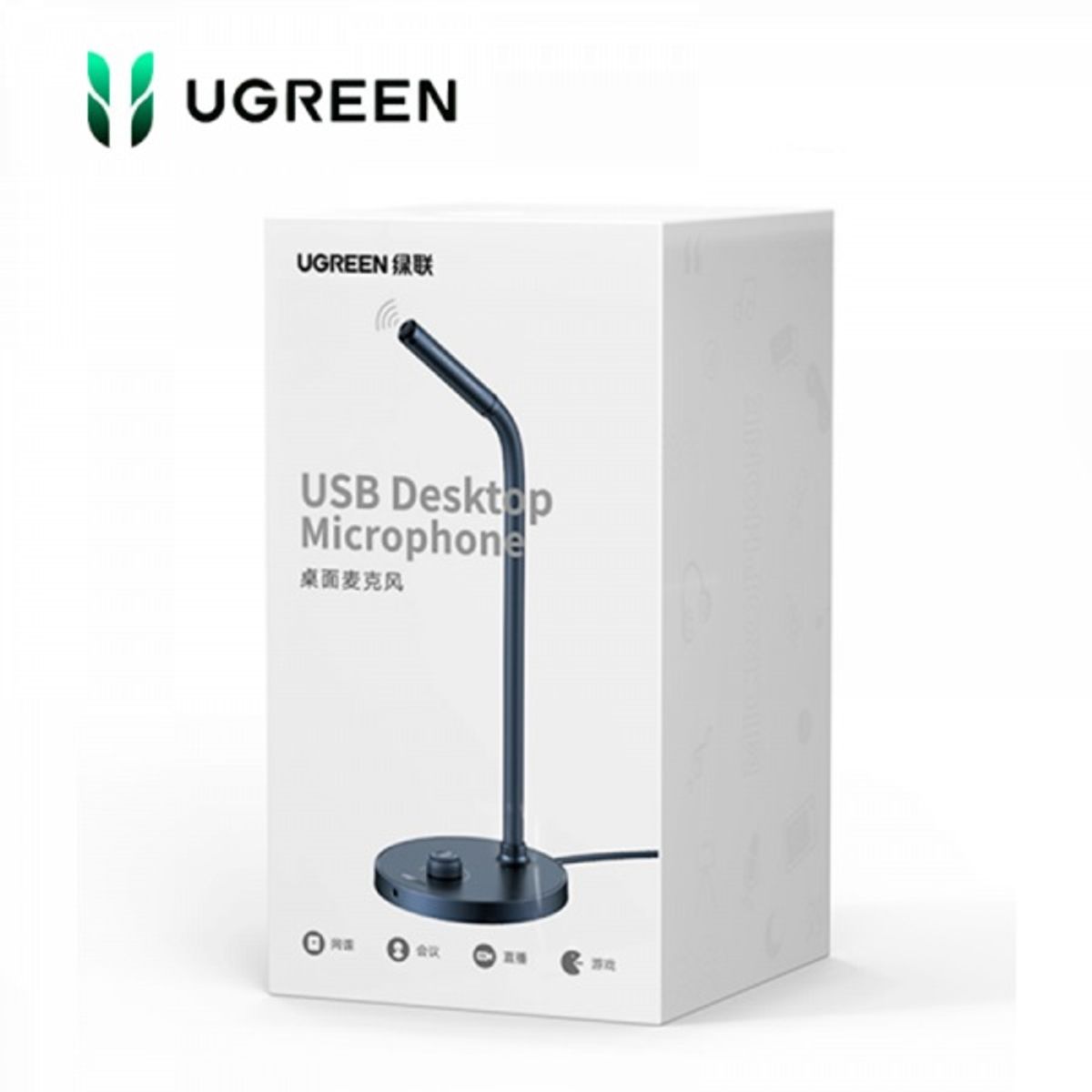 UGREEN - MICROFONO OMNI DIRECCIONAL USB BLACK PARA PC