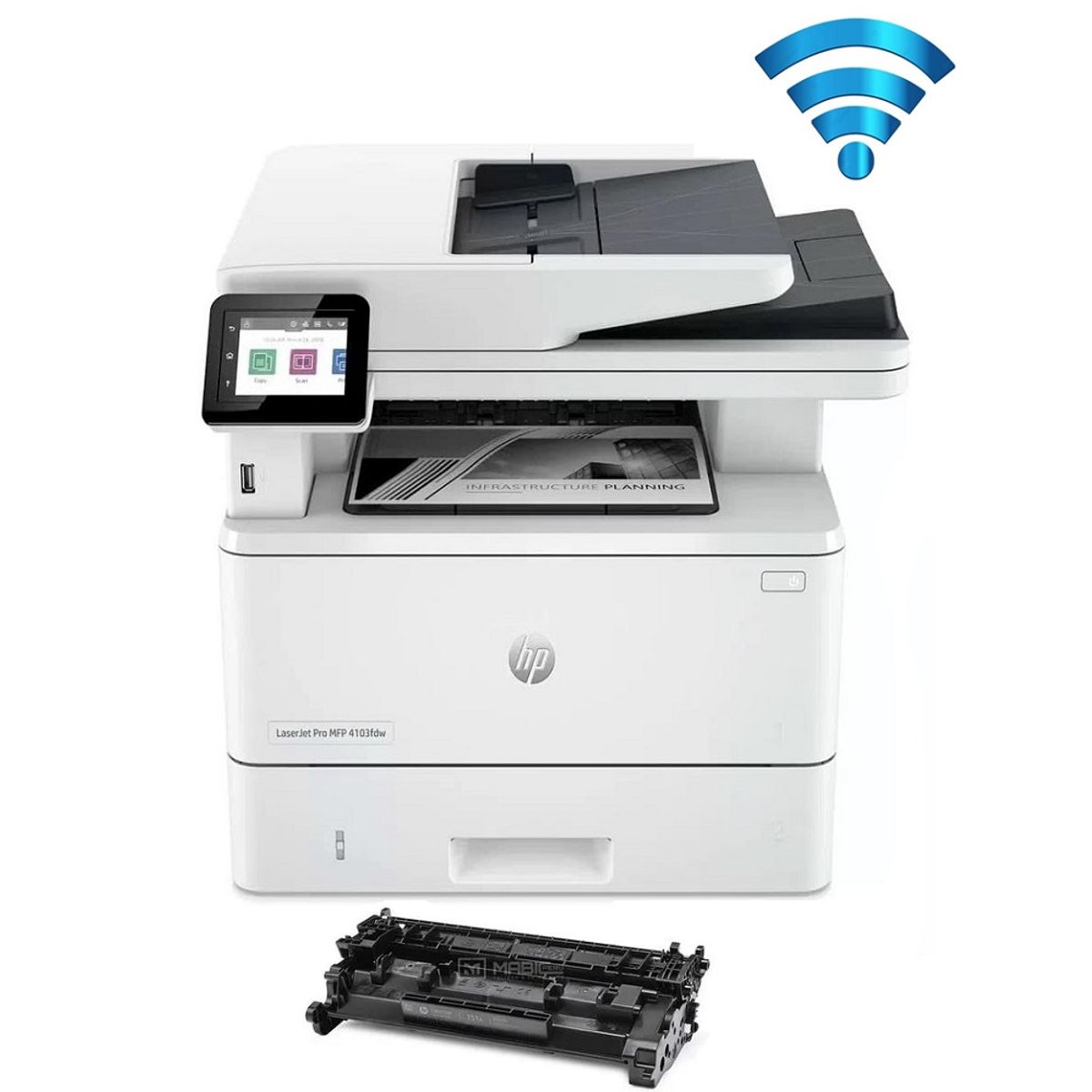 HP - Impresora Hp Pro MFP 4103FDW Laserjet Multifuncional Monocromatica