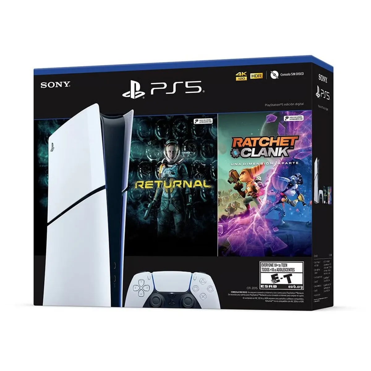 SONY - Consola PS5 Slim Digital 1TB + Returnal + Ratchet & Clank