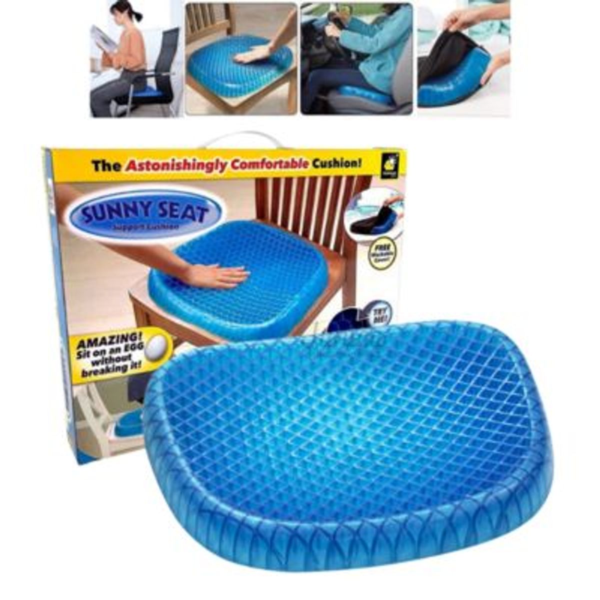 OEM - Asiento Cojín de Gel Ortopédico con Funda-1 KILO