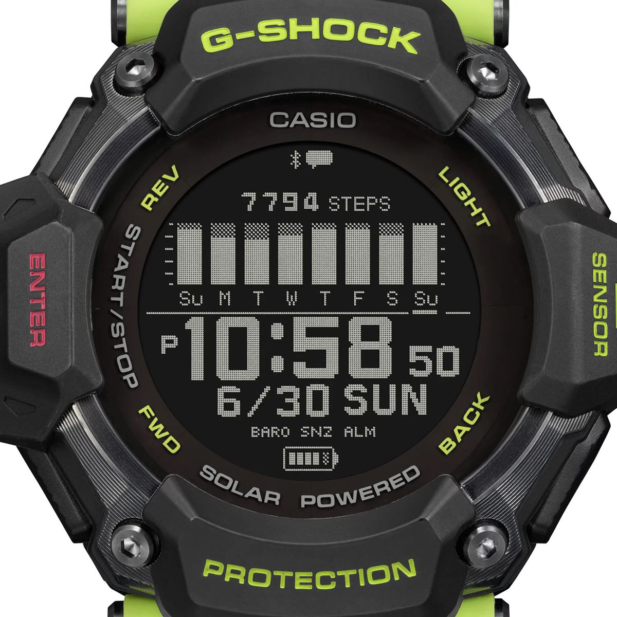 G-SHOCK - Reloj G shock G-Squad verde GBD-H2000-1A9