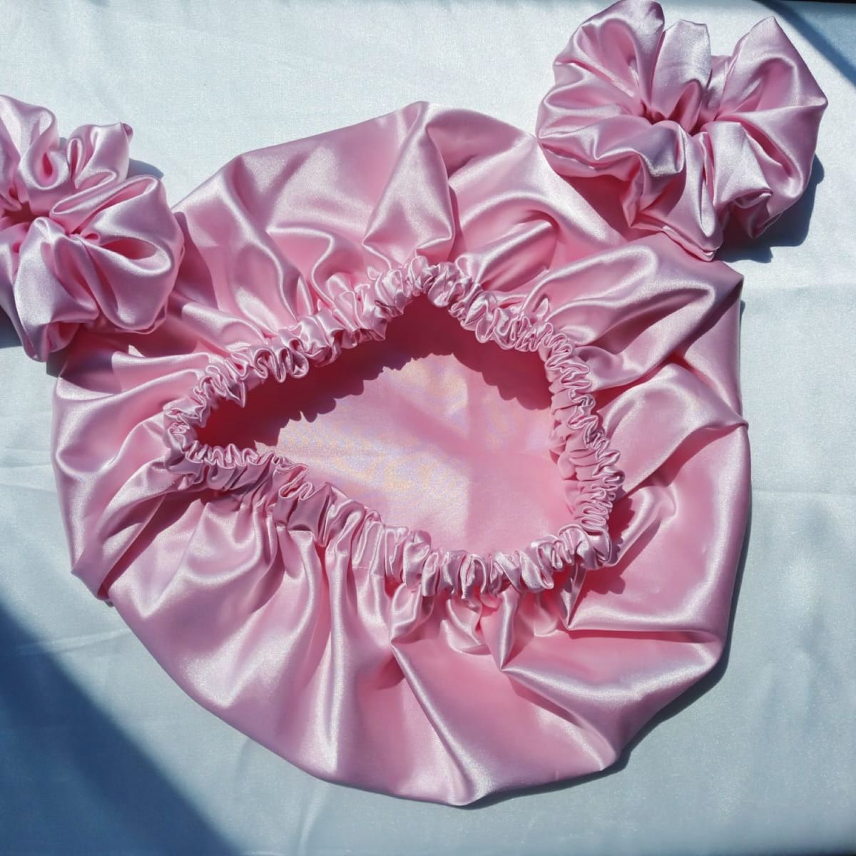 GENERICO - GORRO PARA DORMIR DE SATIN ROSA BB