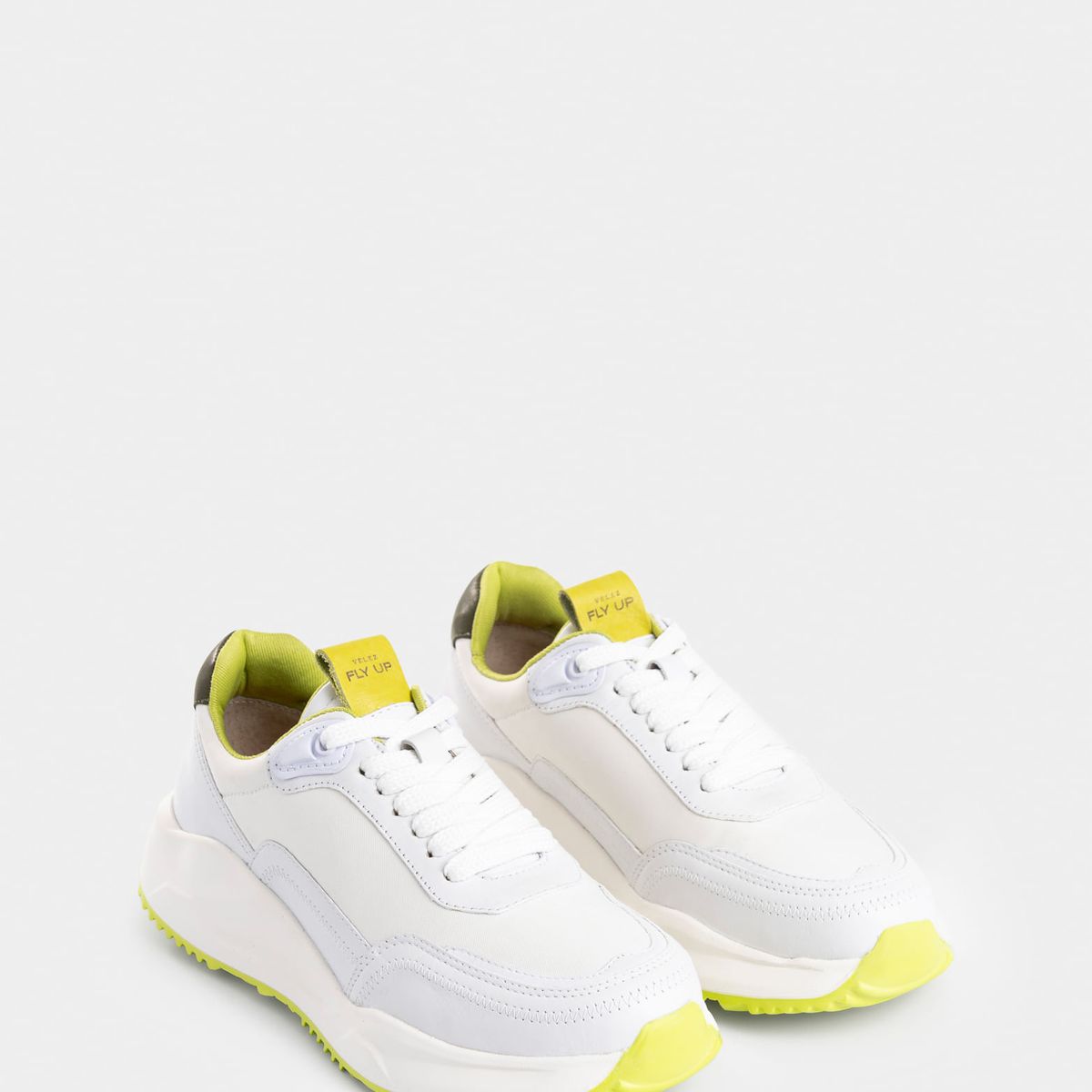 Velez - Vélez Zapatillas Urban Dinora En Lona Cuero Mujer Blanco