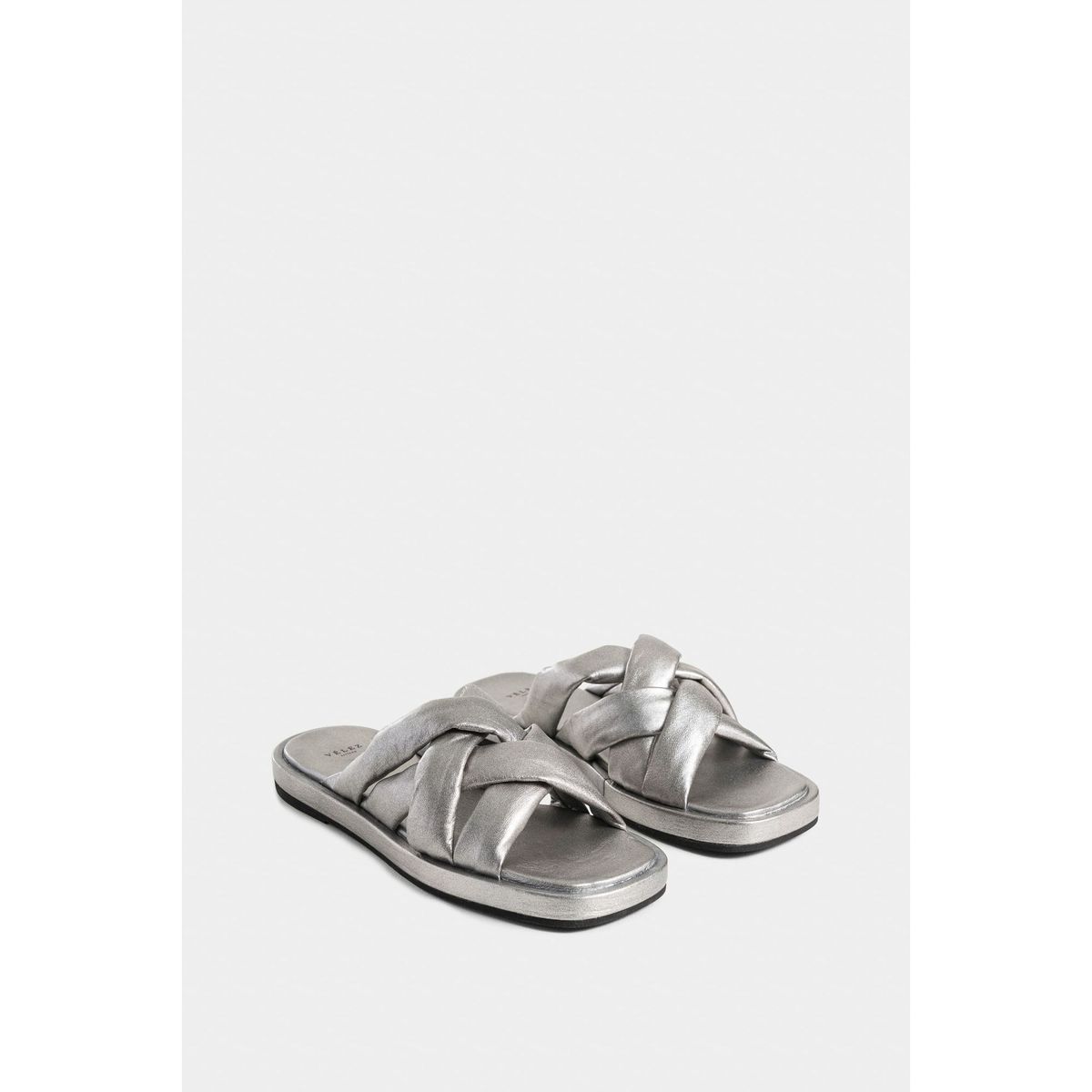 VELEZ - Vélez Sandalia Plana Bacopa De Cuero Para Mujer Straps Plata