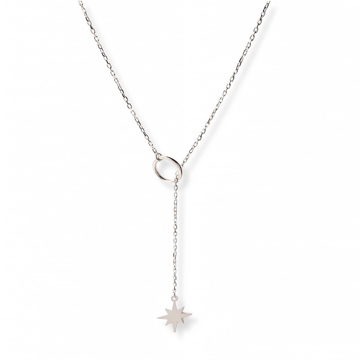 AMBAR JOYERIA - Layer de Plata 925 Corbatita Estrella Polar Silver
