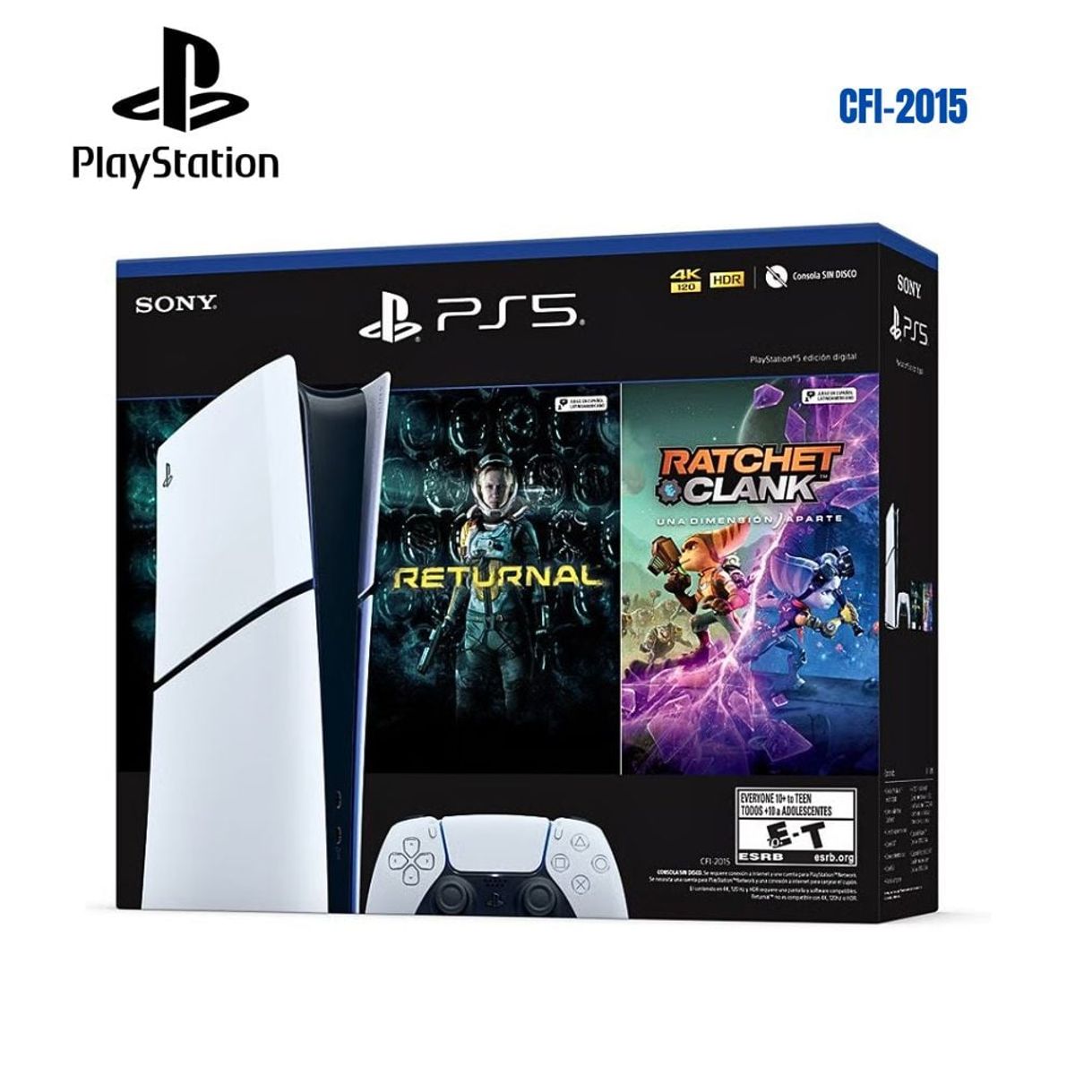 SONY - Consola PS5 Slim Digital 1TB + Returnal + Ratchet & Clank