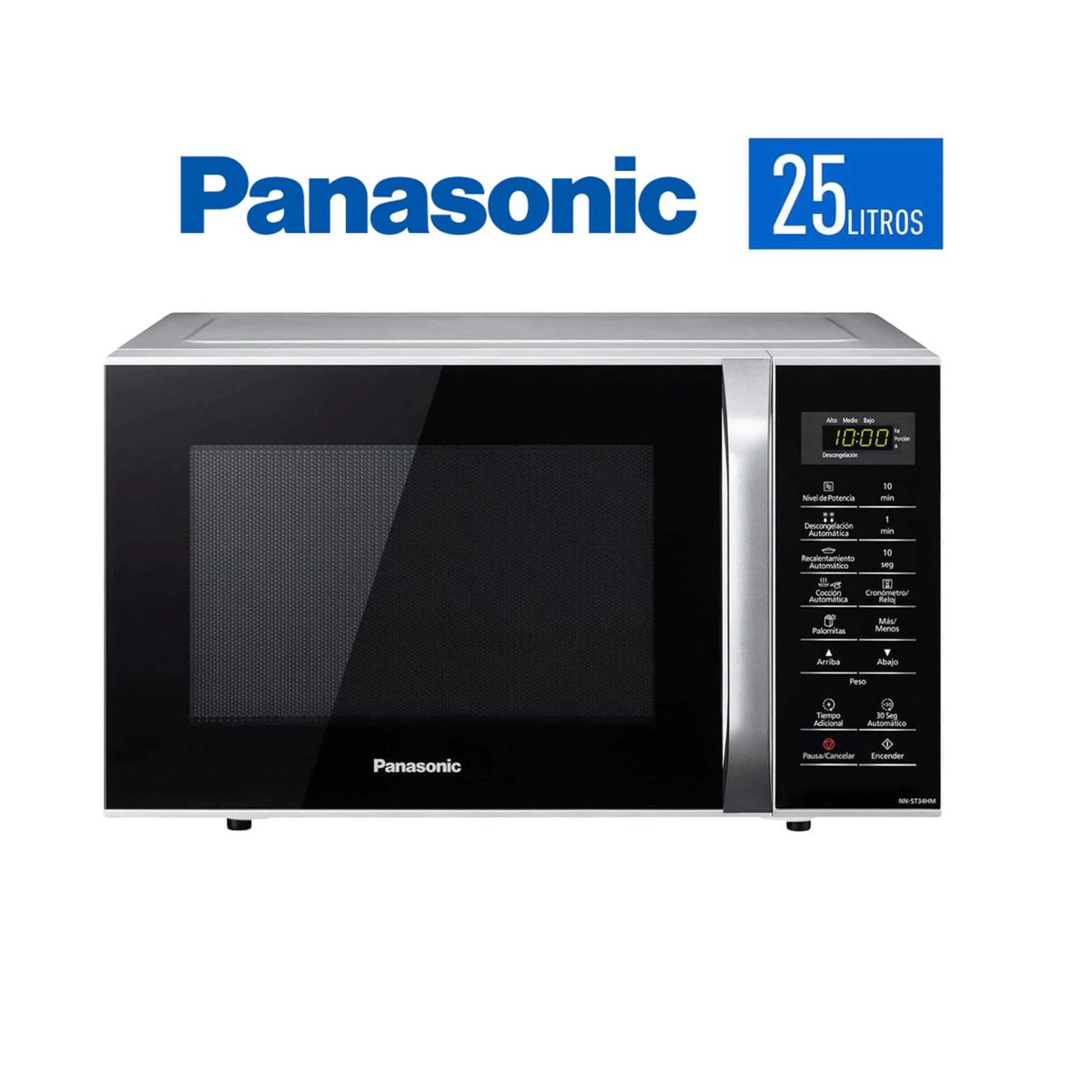 PANASONIC - Horno Microondas PANASONIC 25 litros Plateado NN-SB34HM