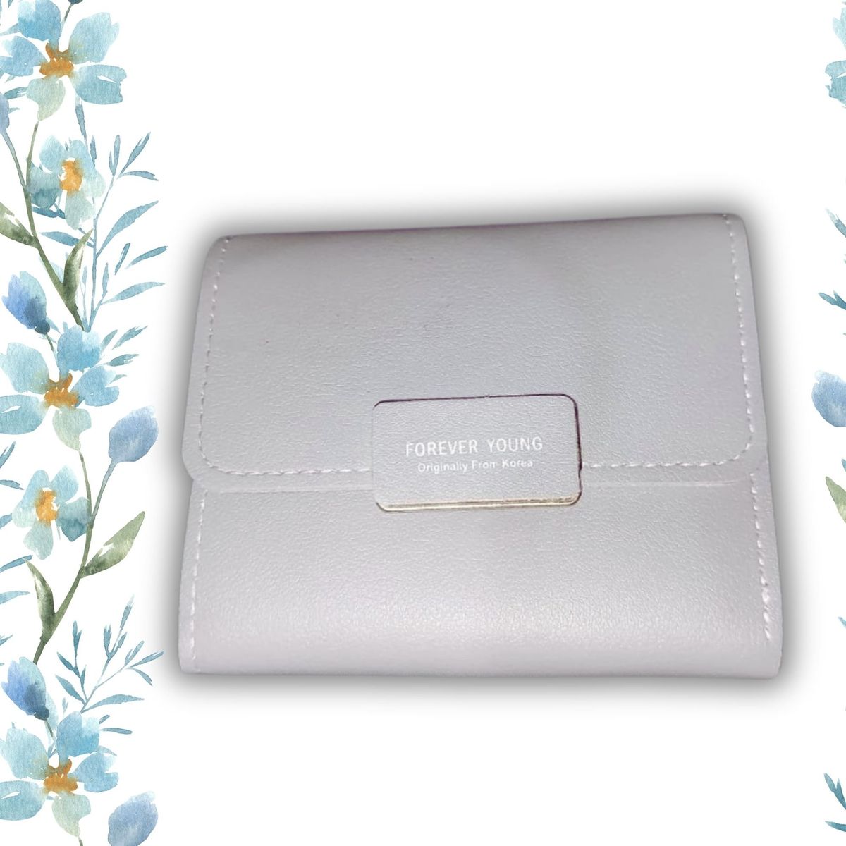 GENERICO - Billetera para dama de cuero PU minimalista