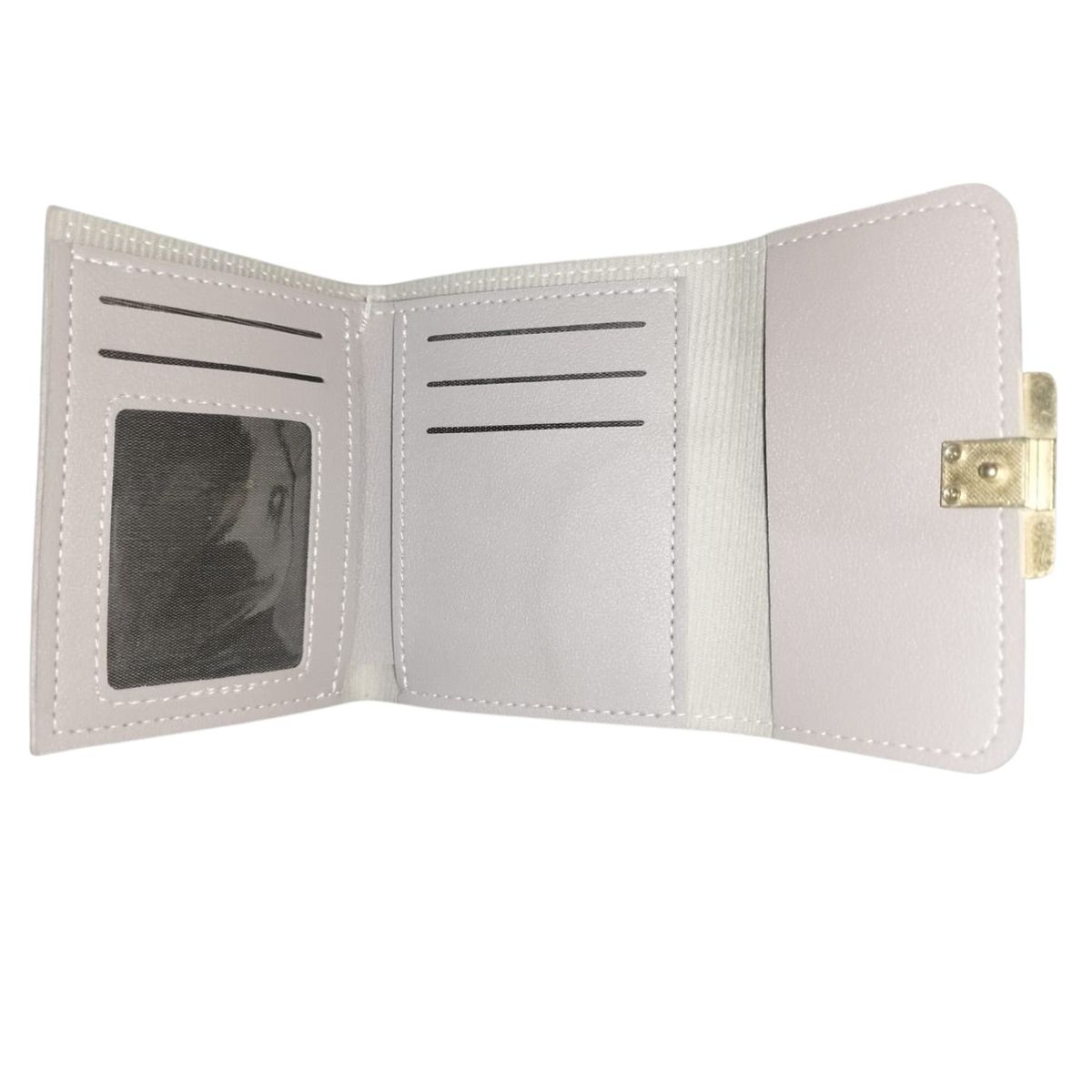 GENERICO - Billetera para dama de cuero PU minimalista