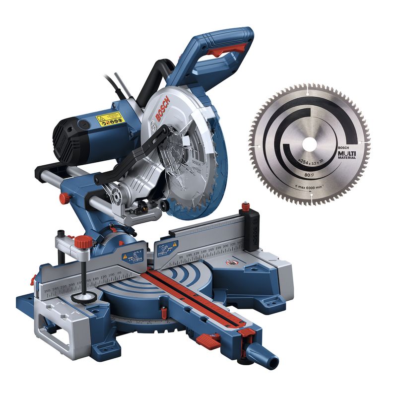 BOSCH - Sierra Ingleteadora Telescópica 10" (254 mm) 1800W Bosch GCM 254 D