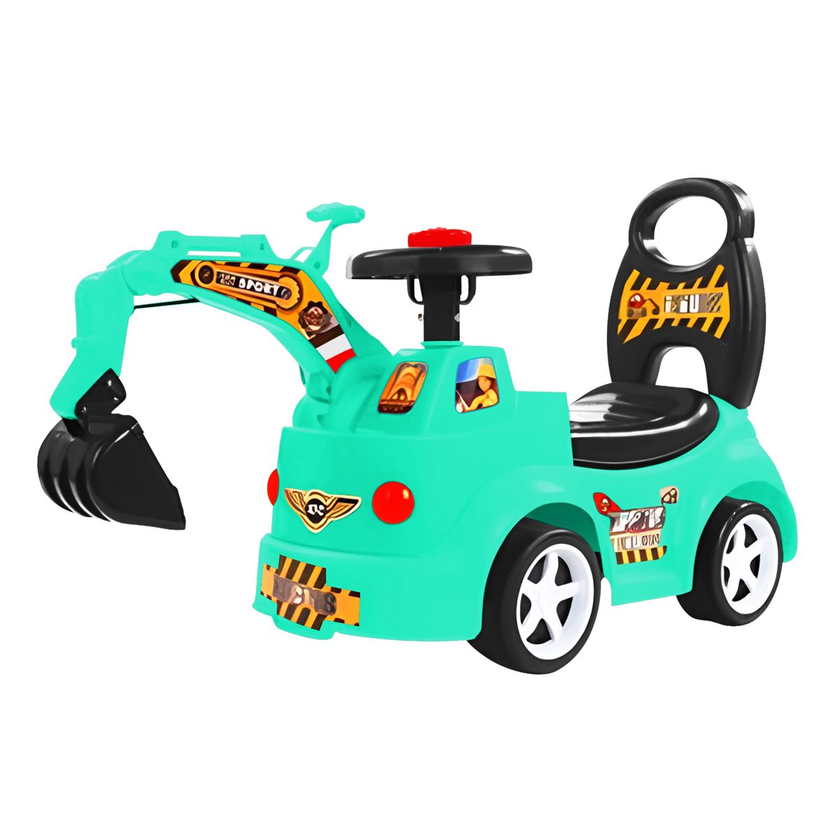 BUYPAL - Carrito de Juguete para Niños Excavador con Palanca Turquesa