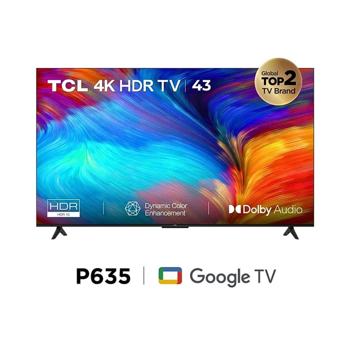 TCL - Televisor TCL 43 pulg. Smart Tv 4K UHD Google Tv 43P635