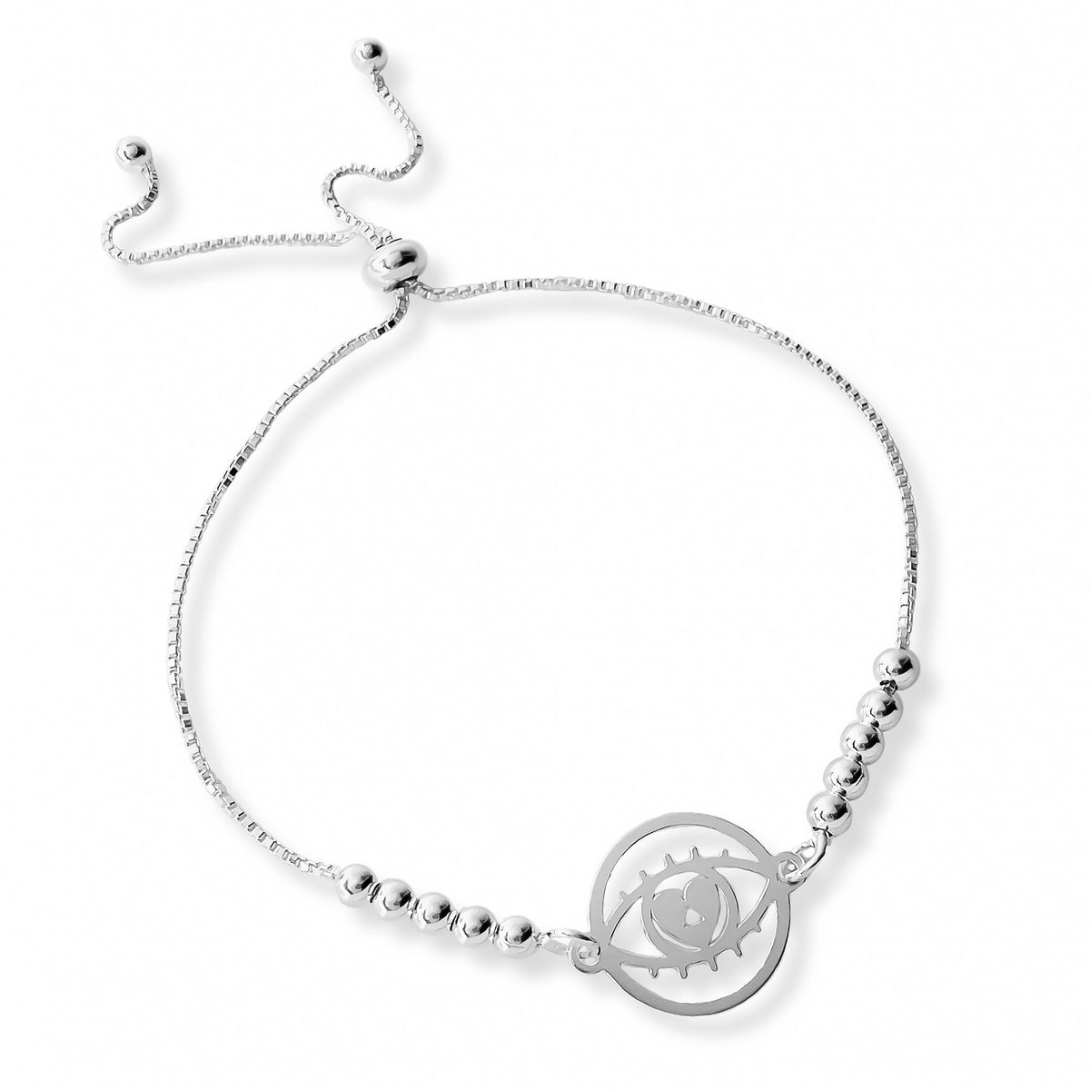 AMBAR JOYERIA - Pulsera de Plata 925 Protectora Regulable Silver