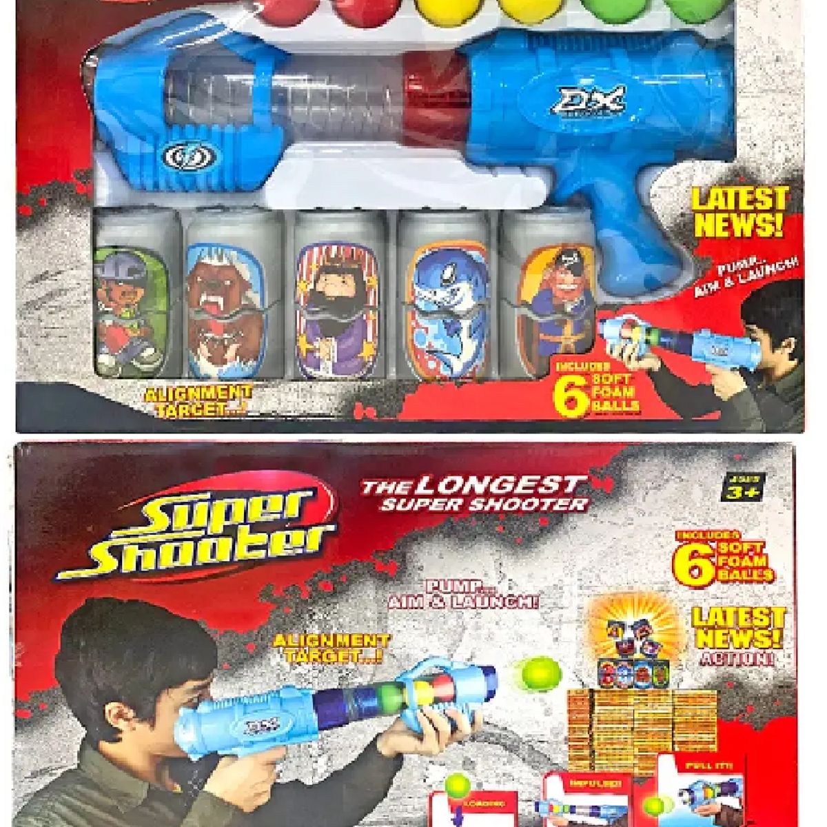 GENERICO - PISTOLA DE TIRO DE BOLAS DE ESPUMA SUPER SHOOTER