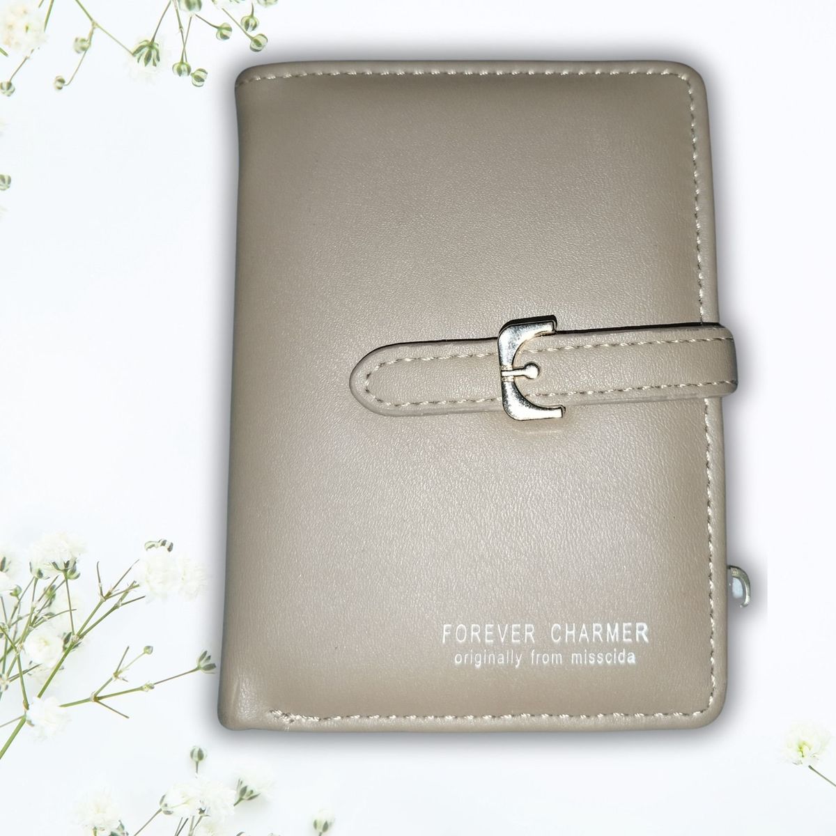 GENERICO - Billetera tarjetero para dama de cuero PU minimalista