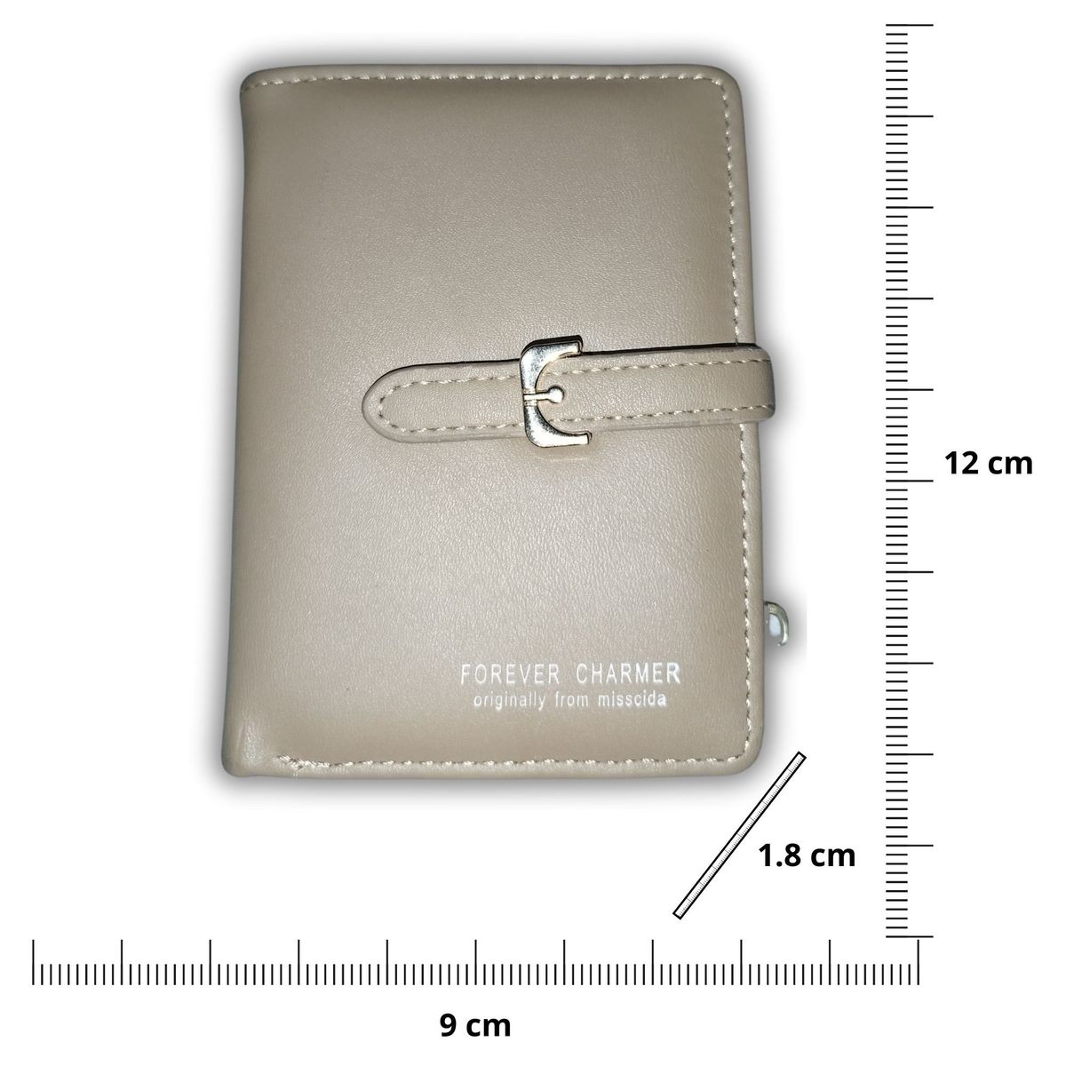 GENERICO - Billetera tarjetero para dama de cuero PU minimalista